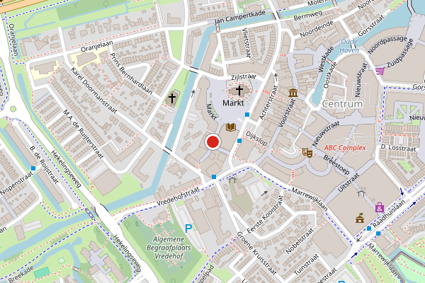 Brandweer-melding op Kees de Groenplein, Spijkenisse op 13 juli, kaart-overzicht
