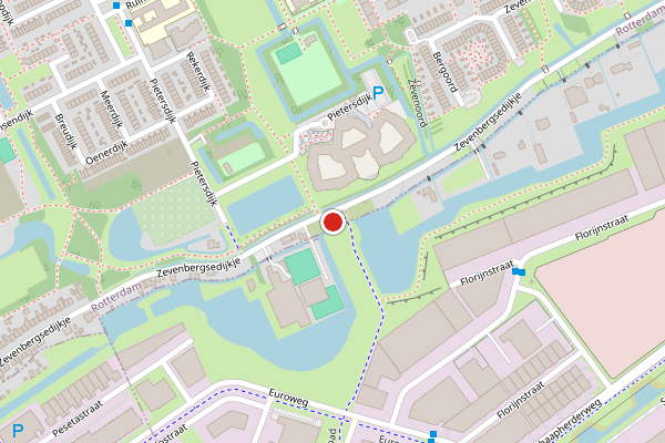 Brandweer-melding op Tolarpad, Rotterdam op 13 juli, kaart-overzicht
