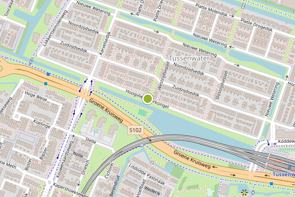 Ambulance-melding op Hoogvlietsekerksingel, Hoogvliet op 13 juli, kaart-overzicht
