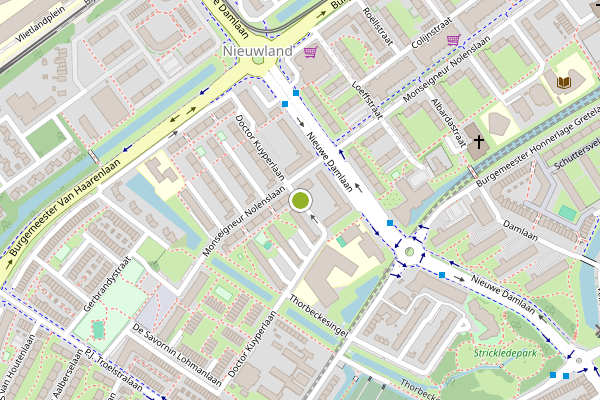 Ambulance-melding op Dr Kuyperlaan, Schiedam op 13 juli, kaart-overzicht