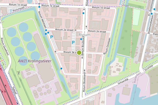 Ambulance-melding op Rivium 3e straat, Capelle aan den IJssel op 13 juli, kaart-overzicht