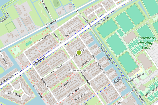 Ambulance-melding op Maasstraat, Berkel en Rodenrijs op 13 juli, kaart-overzicht
