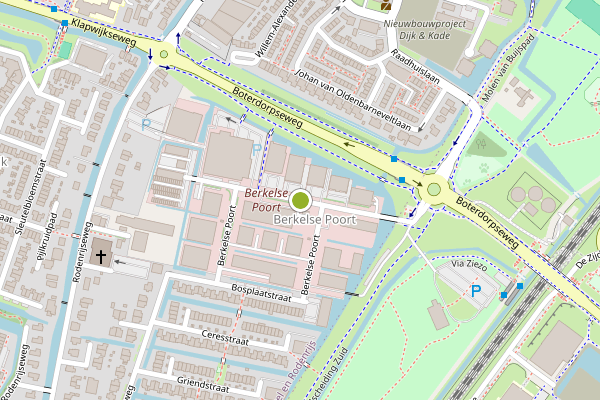 Ambulance-melding op Berkelse Poort, Berkel en Rodenrijs op 13 juli, kaart-overzicht
