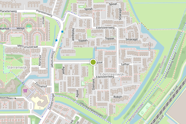 Ambulance-melding op Edelsteenweg, Berkel en Rodenrijs op 13 juli, kaart-overzicht
