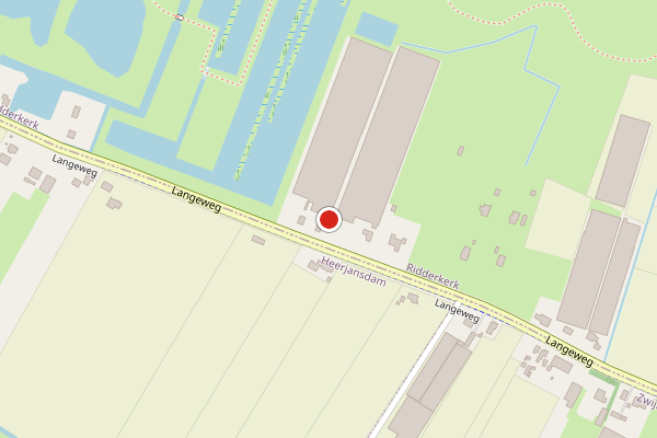 Brandweer-melding op Langeweg, Ridderkerk op 13 juli, kaart-overzicht