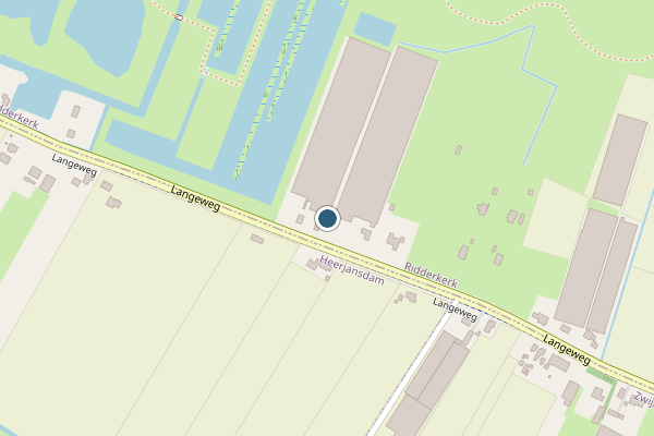 Politie-melding op Langeweg, Ridderkerk op 13 juli, kaart-overzicht