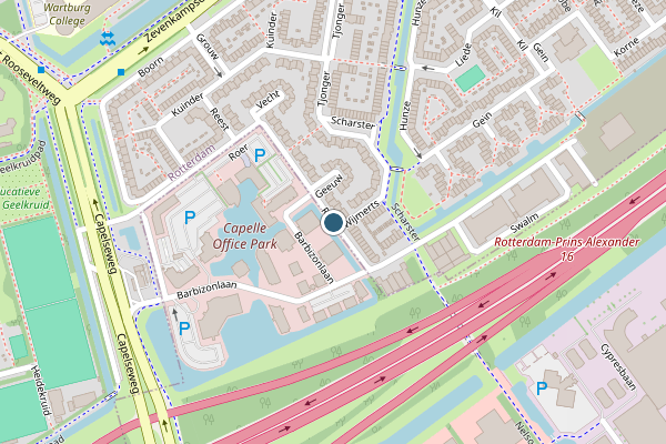 Politie-melding op Roer, Rotterdam op 14 juli, kaart-overzicht
