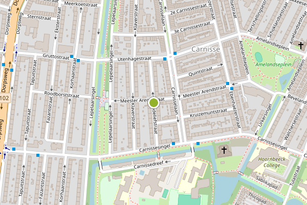 Ambulance-melding op Madeliefstraat, Rotterdam op 14 juli, kaart-overzicht