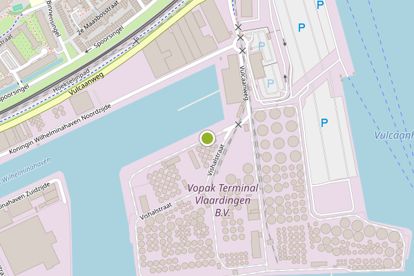 Ambulance-melding op Koningin Wilhelminahaven ZOZ, Vlaardingen op 13 juli, kaart-overzicht