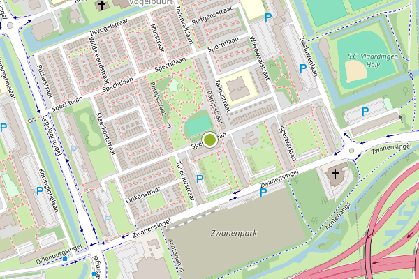 Ambulance-melding op Sperwerlaan, Vlaardingen op 13 juli, kaart-overzicht