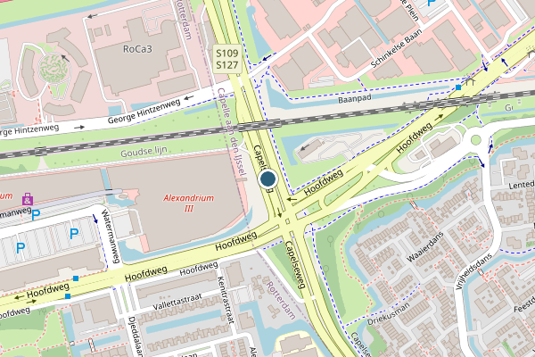 Politie-melding op Capelseweg, Capelle aan den IJssel op 14 juli, kaart-overzicht