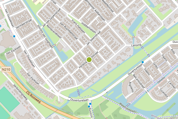 Ambulance-melding op Albert Cuypstraat, Krimpen aan den IJssel op 14 juli, kaart-overzicht