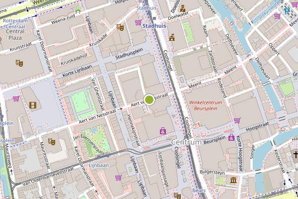Ambulance-melding op Aert van Nesstraat, Rotterdam op 14 juli, kaart-overzicht