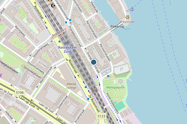 Politie-melding op Oranjeboomstraat, Rotterdam op 15 juli, kaart-overzicht
