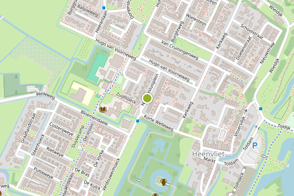 Ambulance-melding op Nieuwesluisplein, Heenvliet op 15 juli, kaart-overzicht