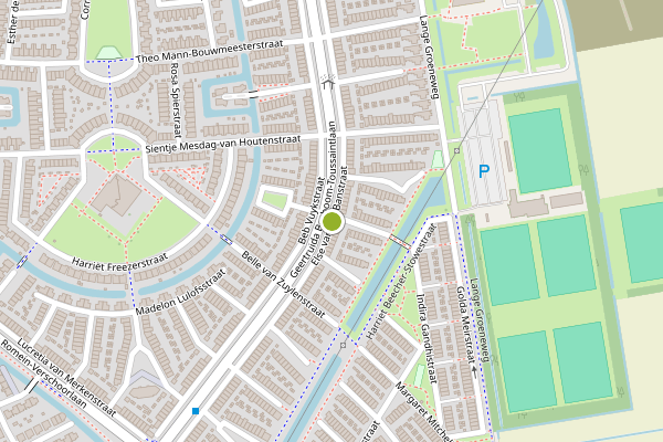 Ambulance-melding op Else van der Banstraat, Spijkenisse op 15 juli, kaart-overzicht