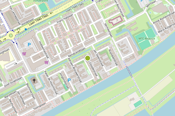 Ambulance-melding op Van Ostadestraat, Maassluis op 15 juli, kaart-overzicht