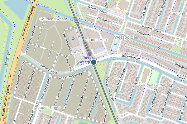 Politie-melding op Stationssingel, Berkel en Rodenrijs op 15 juli, kaart-overzicht