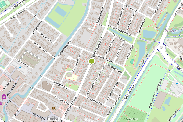 Ambulance-melding op Wilhelminastraat, Berkel en Rodenrijs op 15 juli, kaart-overzicht