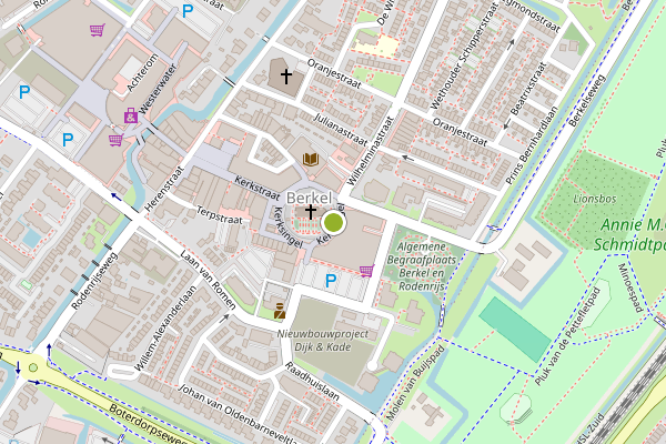 Ambulance-melding op Kerksingel, Berkel en Rodenrijs op 14 juli, kaart-overzicht