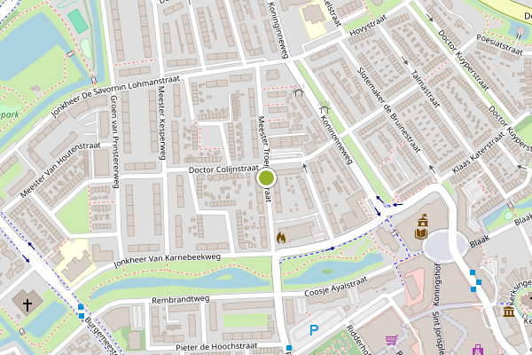 Ambulance-melding op Mr. Troelstrastraat, Ridderkerk op 15 juli, kaart-overzicht