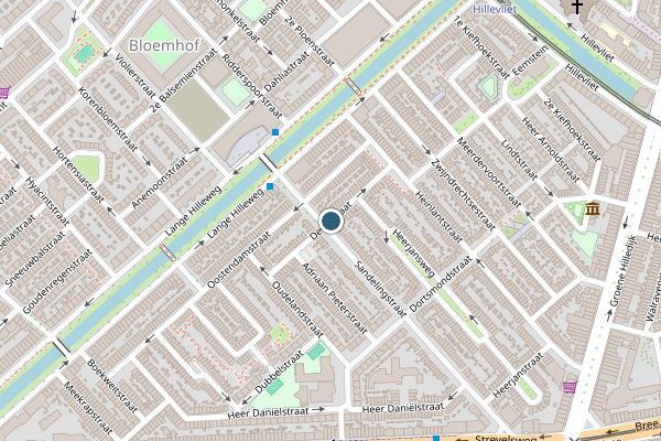 Politie-melding op Develstraat, Rotterdam op 9 mei, kaart-overzicht