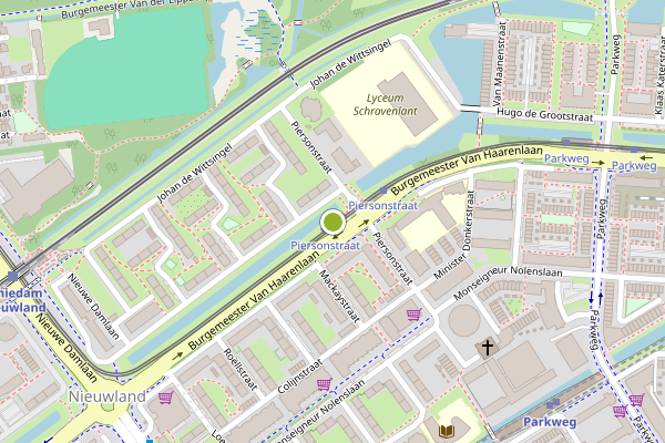 Ambulance-melding op Burgemeester Van Haarenlaan, Schiedam op 15 juli, kaart-overzicht