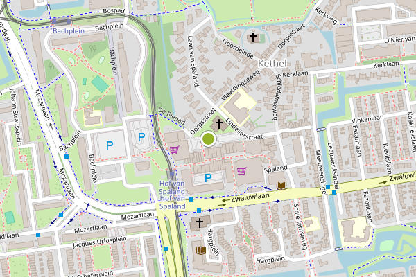 Ambulance-melding op De Biepad, Schiedam op 15 juli, kaart-overzicht