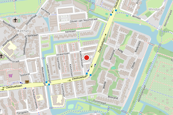 Brandweer-melding op Koekoekslaan, Schiedam op 15 juli, kaart-overzicht