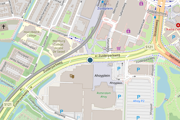 Politie-melding op Zuiderparkweg, Rotterdam op 15 juli, kaart-overzicht