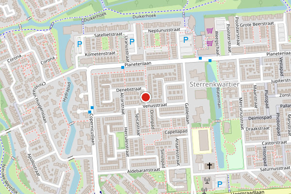 Brandweer-melding op Wegastraat, Spijkenisse op 16 juli, kaart-overzicht