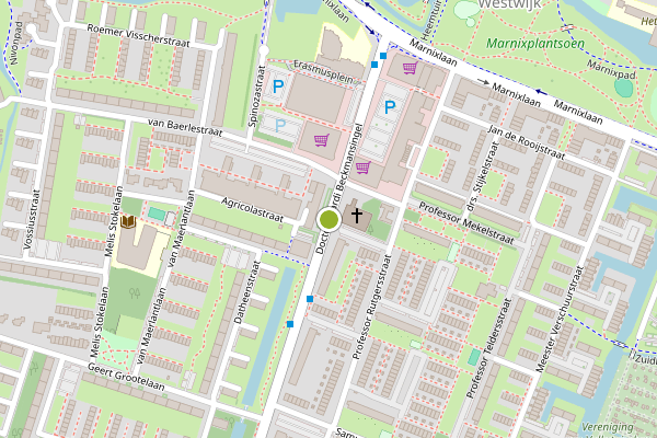 Ambulance-melding op dr. Wiardi Beckmansingel, Vlaardingen op 16 juli, kaart-overzicht