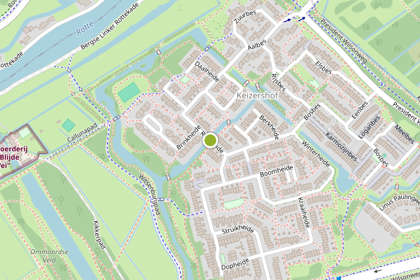 Ambulance-melding op Rotsheide, Rotterdam op 16 juli, kaart-overzicht