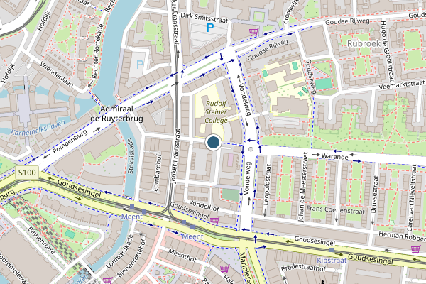 Politie-melding op Van Alkemadestraat, Rotterdam op 16 juli, kaart-overzicht