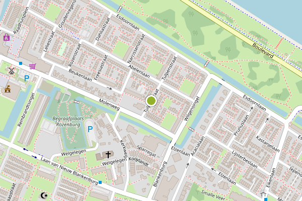 Ambulance-melding op Rozenburg op 16 juli, kaart-overzicht