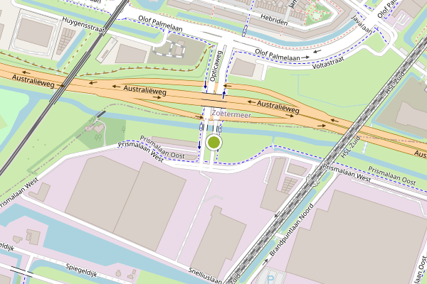 Ambulance-melding op Opticaweg, Bleiswijk op 16 juli, kaart-overzicht
