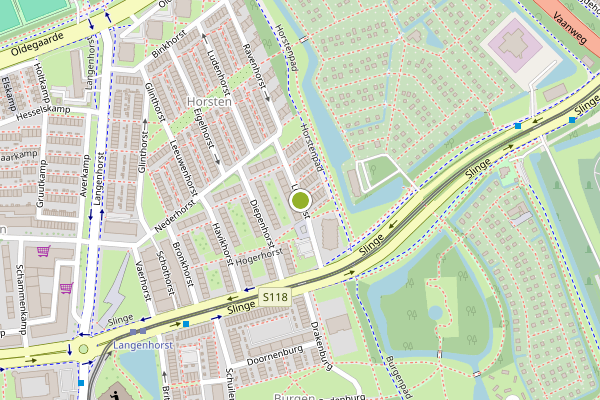 Ambulance-melding op Lokhorst, Rotterdam op 16 juli, kaart-overzicht