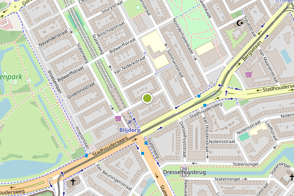 Ambulance-melding op Van der Meydestraat, Rotterdam op 16 juli, kaart-overzicht