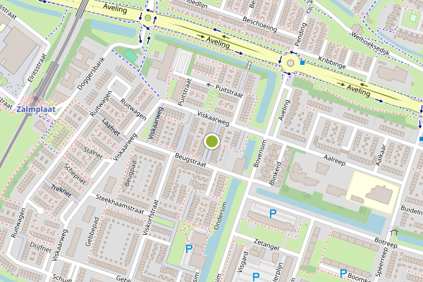 Ambulance-melding op Beugstraat, Hoogvliet op 16 juli, kaart-overzicht