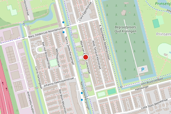Brandweer-melding op Marie van Eijsden-Vinkstraat, Rotterdam op 17 juli, kaart-overzicht
