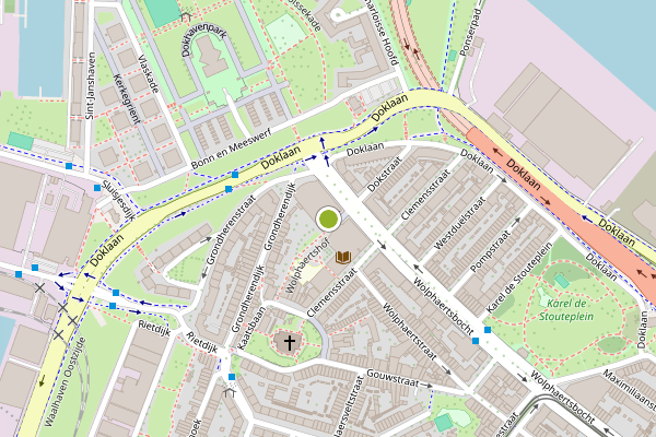 Ambulance-melding op Wolphaertshof, Rotterdam op 17 juli, kaart-overzicht