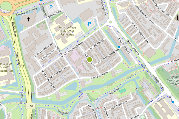 Ambulance-melding op M. Beenstraat, Spijkenisse op 17 juli, kaart-overzicht