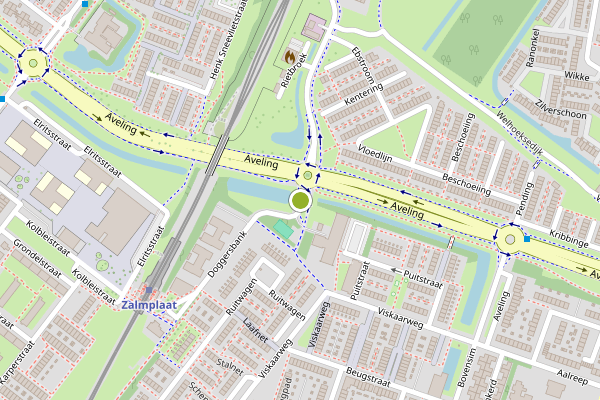 Ambulance-melding op Doggersbank, Hoogvliet op 17 juli, kaart-overzicht