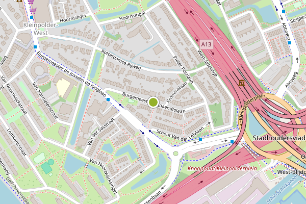 Ambulance-melding op Burgemeester Wijnaendtslaan, Rotterdam op 17 juli, kaart-overzicht