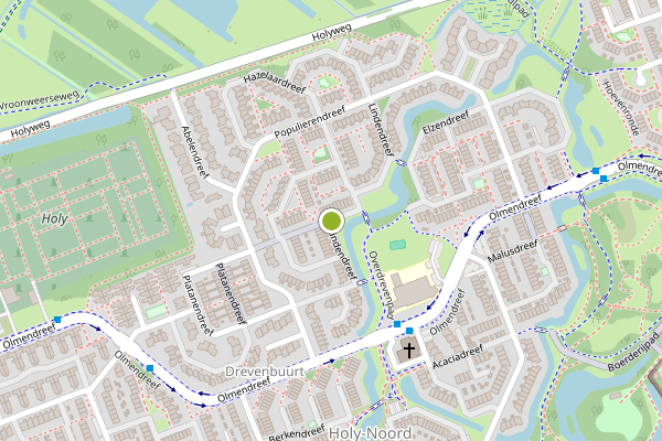 Ambulance-melding op Lindendreef, Vlaardingen op 17 juli, kaart-overzicht