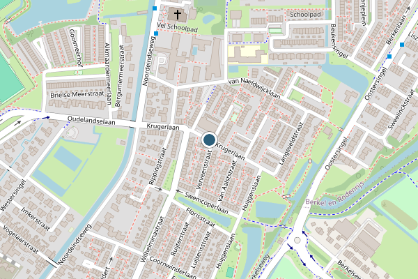 Politie-melding op Krugerlaan, Berkel en Rodenrijs op 17 juli, kaart-overzicht