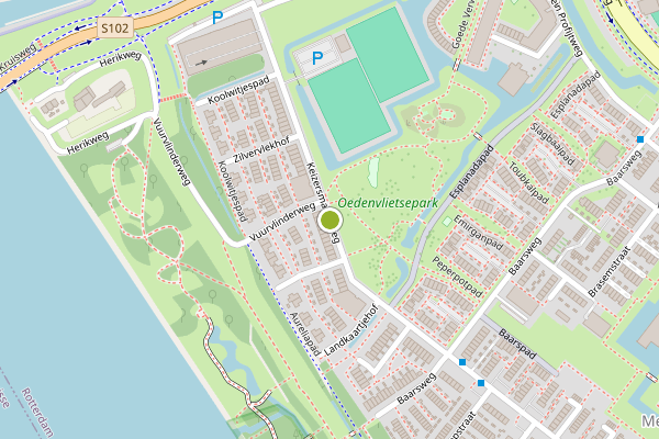 Ambulance-melding op Keizersmantelweg, Hoogvliet op 17 juli, kaart-overzicht