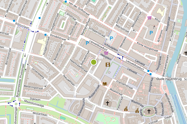 Ambulance-melding op van Riebeeckstraat, Vlaardingen op 17 juli, kaart-overzicht