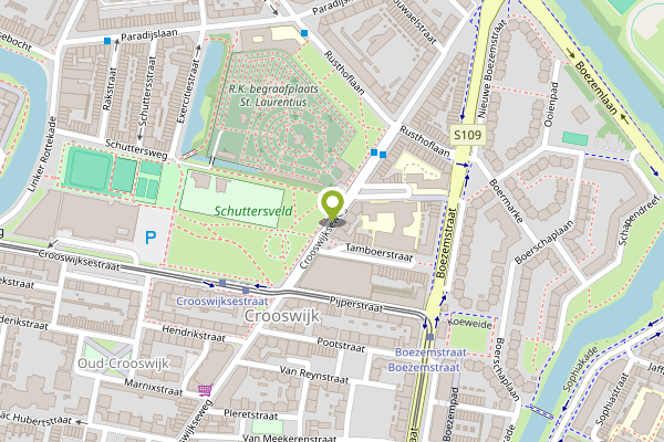 Ambulance-melding op Crooswijkseweg, Rotterdam op 24 april, kaart-overzicht