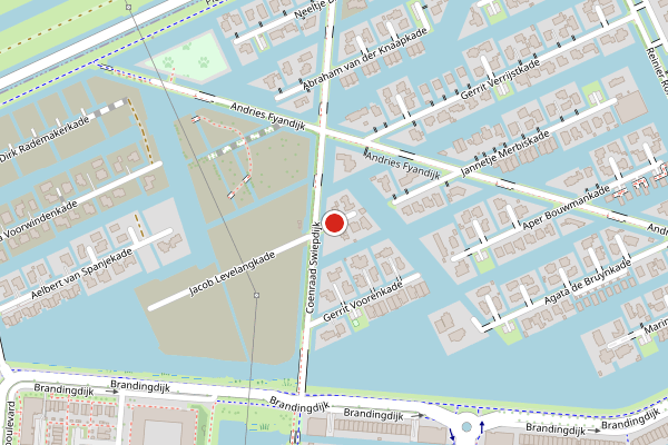 Brandweer-melding op Pieternella Brandhorststraat, Rotterdam op 9 mei, kaart-overzicht